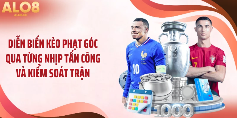 Diễn biến kèo phạt góc qua từng nhịp tấn công và kiểm soát trận